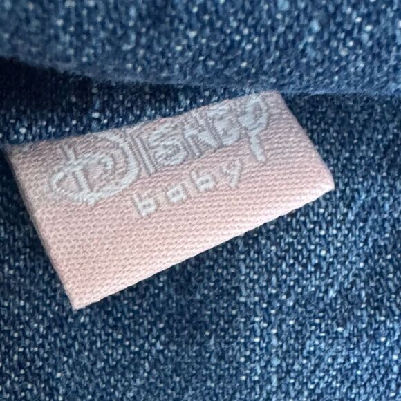 Disney Baby Aristocats 90’s Embroidery Denim Overalls Dress 6-9 Months - Picture 6 of 7